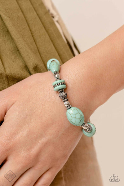 NILE RIVER REDUX - BLUE CORAL AND SILVER BEAD NECKLACE - PAPARAZZI - MAY 2023 FASHION FIX