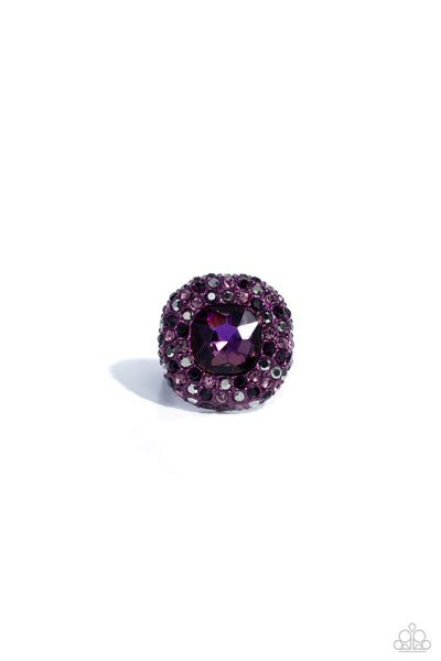 GLISTENING GRIT - PURPLE GEM RING - 2023 CONVENTION EXCLUSIVE - PAPARAZZI
