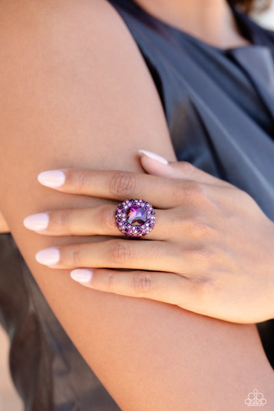 GLISTENING GRIT - PURPLE GEM RING - 2023 CONVENTION EXCLUSIVE - PAPARAZZI