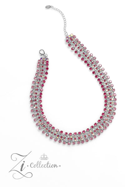FLIRTATIOUS - PINK 2023 ZI COLLECTION NECKLACE - PAPARAZZI