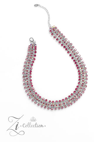 FLIRTATIOUS - PINK 2023 ZI COLLECTION NECKLACE - PAPARAZZI