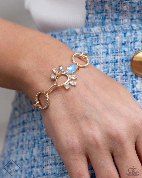 HEIRLOOM HAUL - MULTI IRIDESCENT GEM GOLD BRACELET - PAPARAZZI MAY 2024 FASHION FIX