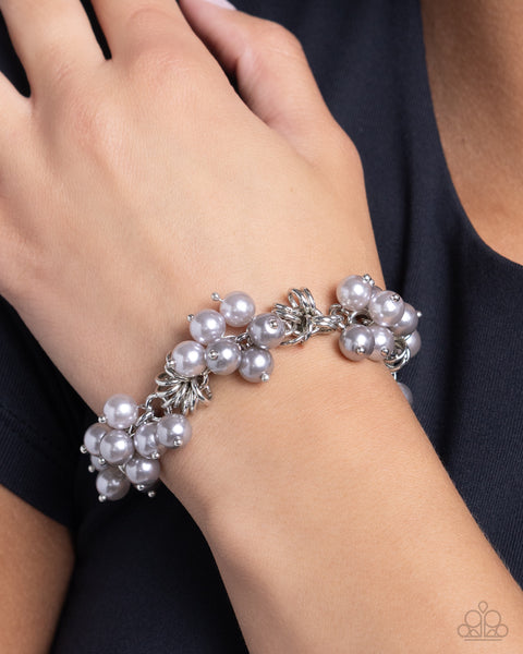 ENDLESS LOOP - SILVER PEARL BRACELET - PAPARAZZ