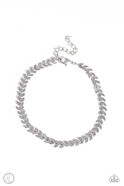POINT IN TIME - SILVER ANKLET - PAPARAZZI