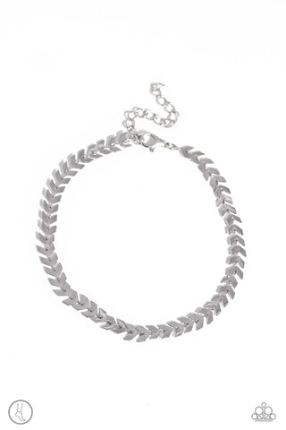 POINT IN TIME - SILVER ANKLET - PAPARAZZI