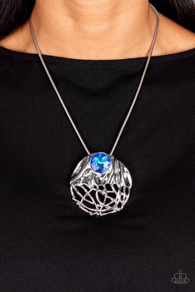 Lush Lattice - Blue February 2023 Fashion Fix Exclusive Necklace