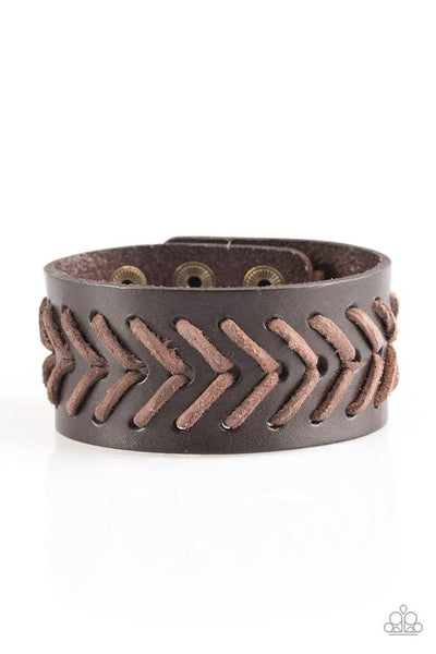 Take Me Out To The Ball Game - Brown Urban Bracelet