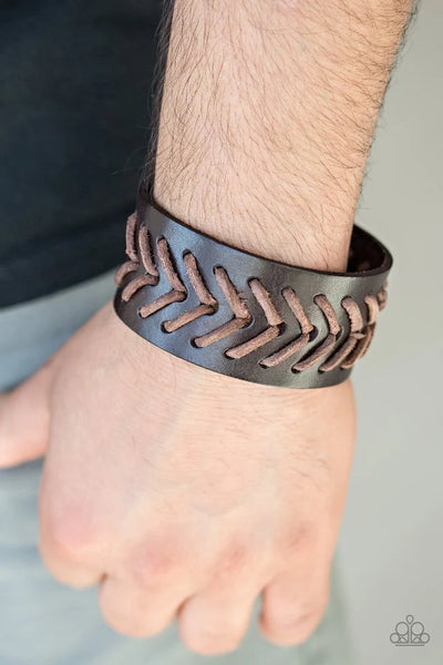 Take Me Out To The Ball Game - Brown Urban Bracelet