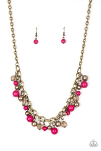 THE GRIT CROWD - PINK NECKLACE - PAPARAZZI