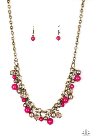 THE GRIT CROWD - PINK NECKLACE - PAPARAZZI