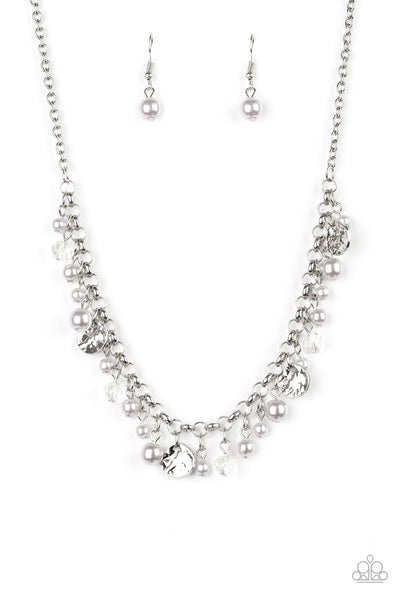 COASTAL CACHE - SILVER PEARL NECKLACE