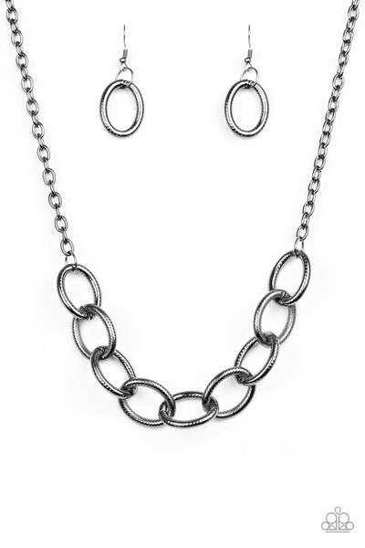 Boldly Bronx - Black Necklace