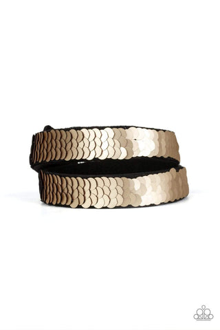 Under The SEQUINS - Reversible Brown to Red Bracelet