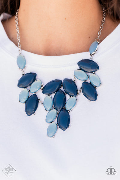 GLIMPSES OF MALIBU - COMPLETE TREND BLEND SET - BLUE SILVER - PAPARAZZI - FASHION FIX OCTOBER 2021
