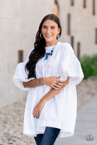 GLIMPSES OF MALIBU - COMPLETE TREND BLEND SET - BLUE SILVER - PAPARAZZI - FASHION FIX OCTOBER 2021