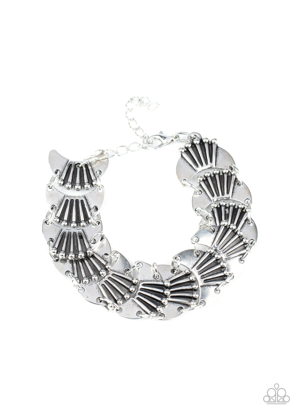 MOONLIT MESA - SILVER CRESCENT FRAME BRACELET