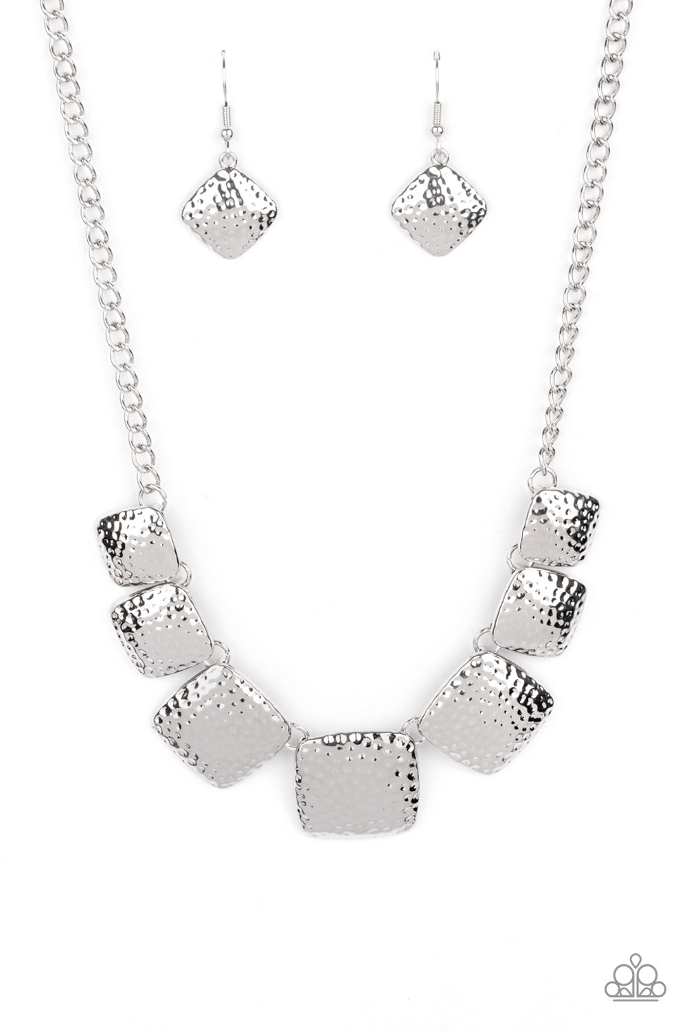 KEEPING IT RELIC - SILVER PLATE STATEMENT NECKLACE - PAPARAZZI
