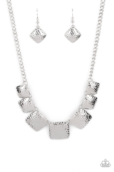 KEEPING IT RELIC - SILVER PLATE STATEMENT NECKLACE - PAPARAZZI