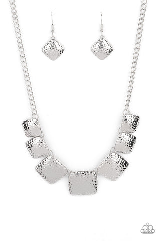KEEPING IT RELIC - SILVER PLATE STATEMENT NECKLACE - PAPARAZZI