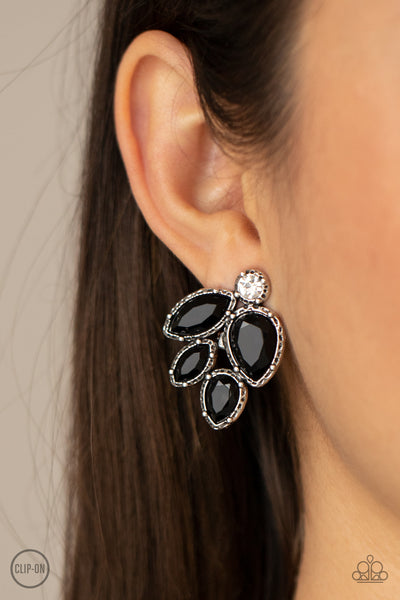 Fancy Foliage - Black  CLIP ON
