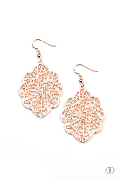 Meadow Mosaic - Silver Filigree Earrings - Paparazzi