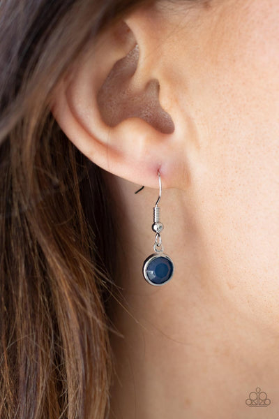 GODDESS GETAWAY - BLUE BEAD SILVER LAYERED NECKLACE - PAPARAZZI