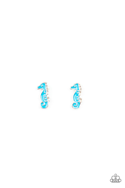 STARLET SHIMMER PALM TREE FLAMINGO SEA HORSE SHELL FISH EARRING -SET OF 5