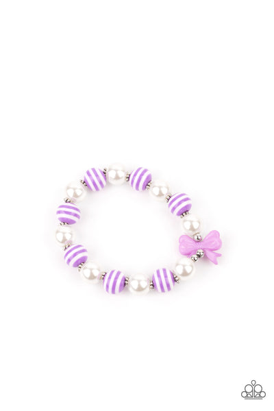 STARLET SHIMMER PEARLS & BOW BRACELETS - SET OF 5
