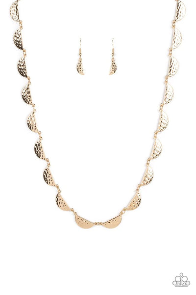 LUNAR JUNGLE - GOLD HALF-MOON NECKLACE