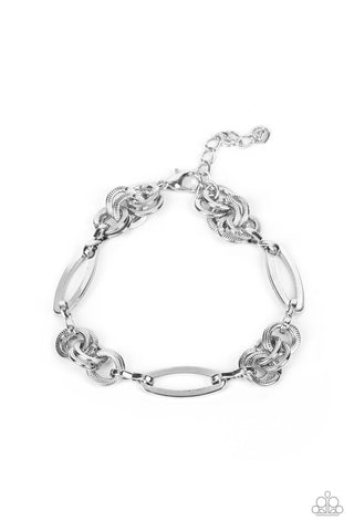 CHIC CHARMER - SILVER LINK BRACELET - PAPARAZZI