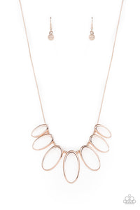 THE MANE INGREDIENT - ROSE GOLD OVAL NECKLACE - PAPARAZZI