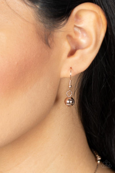 THE MANE INGREDIENT - ROSE GOLD OVAL NECKLACE - PAPARAZZI