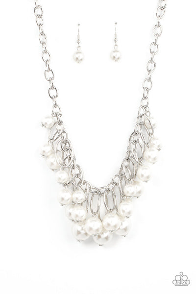 POWERHOUSE POSE - WHITE PEARL SILVER NECKLACE - LIFE OF THE PARTY FEBRUARY 2022