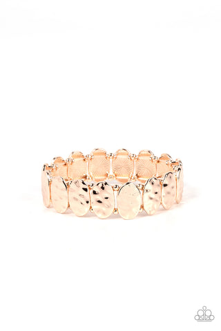 TRINKET TREK - ROSE GOLD STRETCHY BRACELET - PAPARAZZI