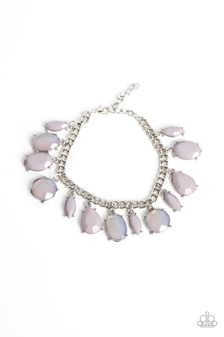 SERENDIPITOUS SHIMMER - SILVER BEAD BRACELET - PAPARAZZI