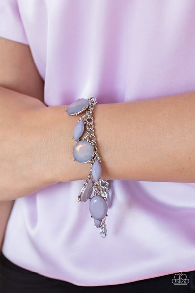 SERENDIPITOUS SHIMMER - SILVER BEAD BRACELET - PAPARAZZI