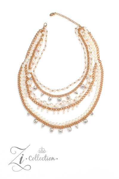 ARISTOCRATIC - GOLD 2023 ZI COLLECTION NECKLACE - PAPARAZZI