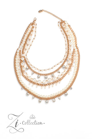 ARISTOCRATIC - GOLD 2023 ZI COLLECTION NECKLACE - PAPARAZZI