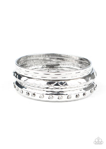 Revved Up Rhinestones -Silver